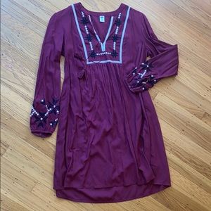 Burgundy Tunic Dress